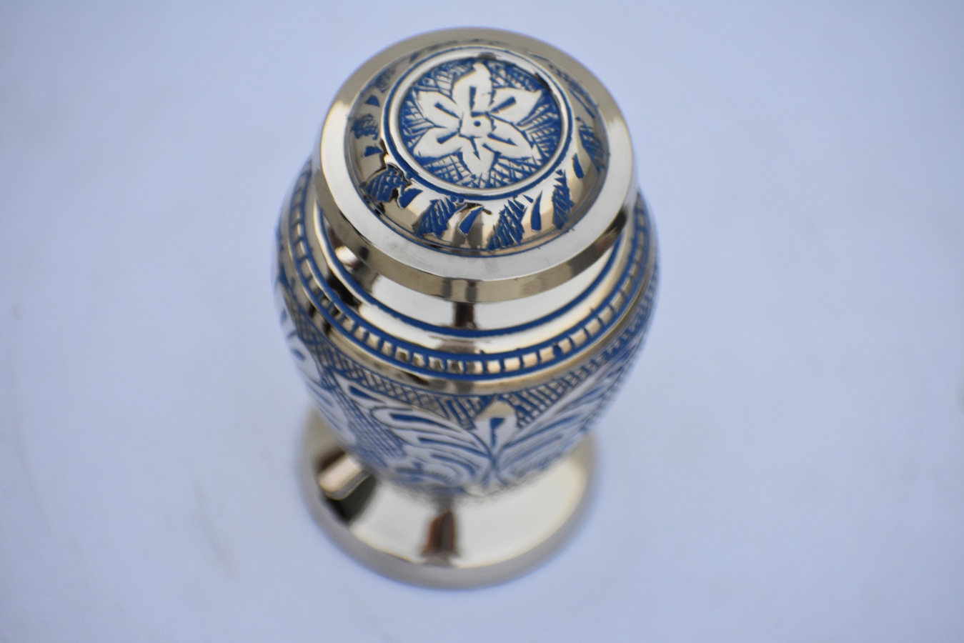 Jali Blue Keepsake Urn - Image 2