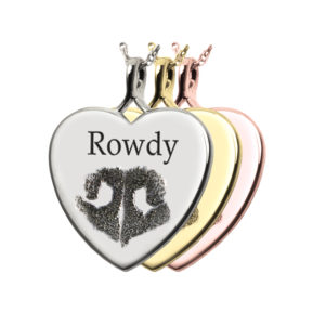 Actual Nose Print Pendant - Heart